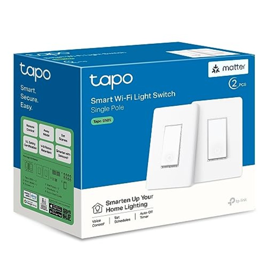 Smart Home Lighting Control - TP-Link Matter Smart Light Switch: Voice