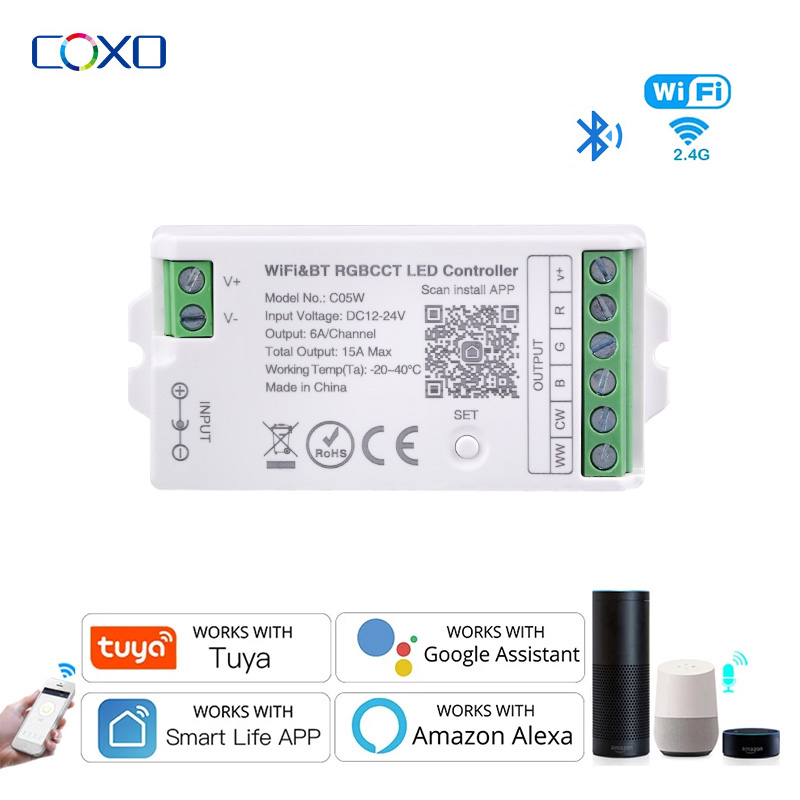 Smart Home Llm - DC12V-24V WiFi Điều Khiển Đèn LED