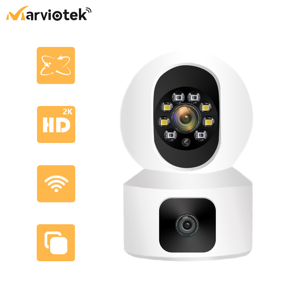 Smart Home Kamera - 2K Wifi Survalance Camera Icsee Daul