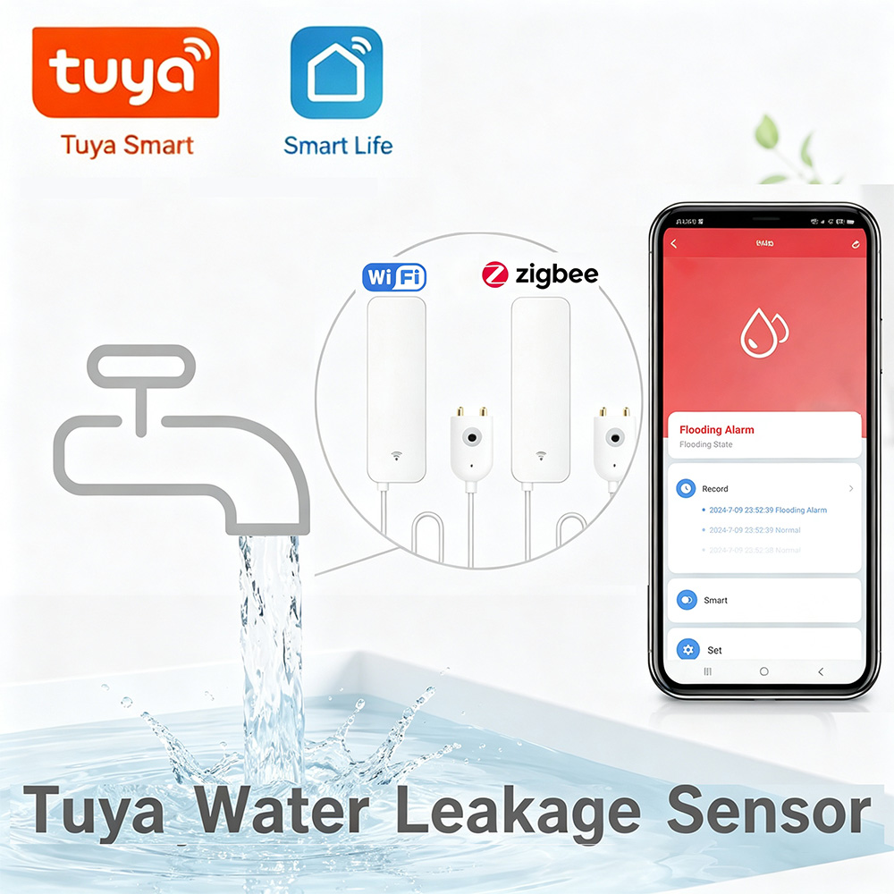 Wifi Water Leak Detector - ZigBee WiFi Water Leak Sensor Flood