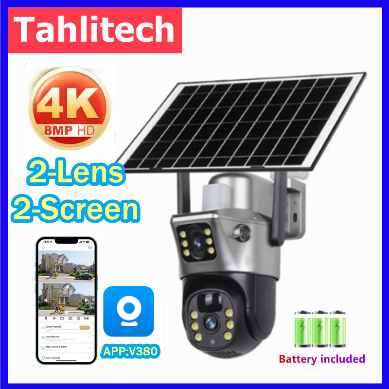 Smart Home Outdoor Camera - Tahlitech Solar Camera 4G Sim Outdoor