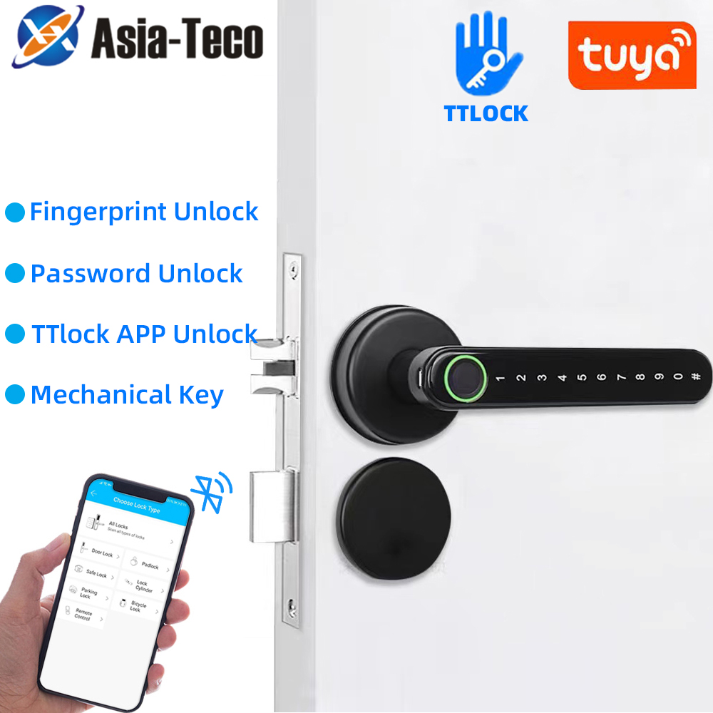Smart Home Lock - TTLock Smart Bluetooth Fingerprint Lock Biometric