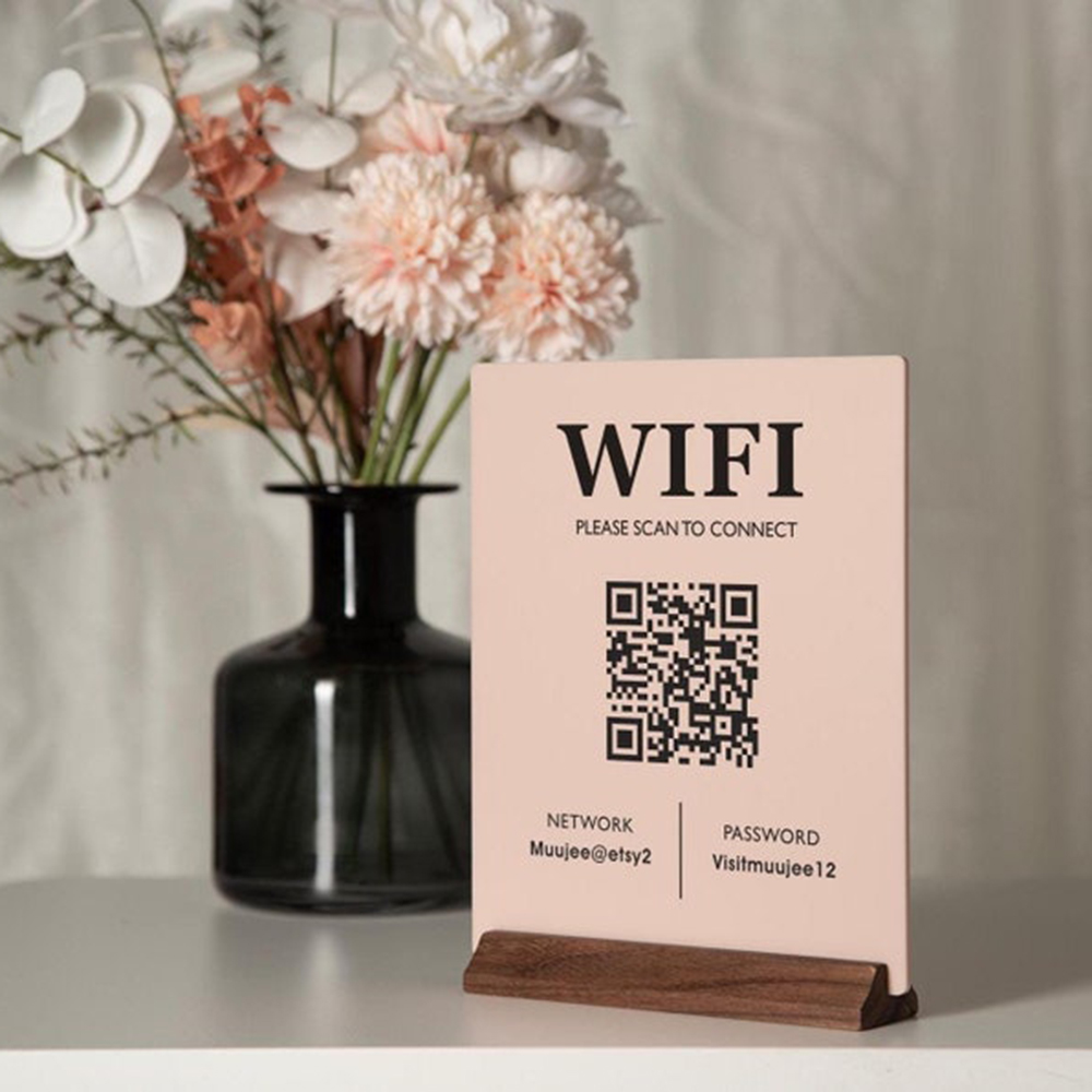 Airbnb Smart Home - Hot Sale WiFi QR Code Acrylic