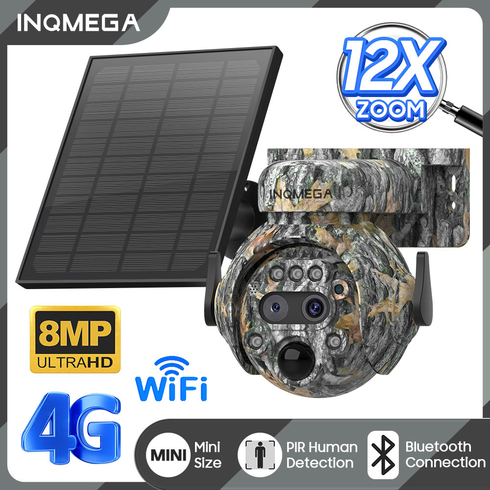 Smart Home Outdoor Camera - INQMEGA 8MP Solar Powered Camera 4K