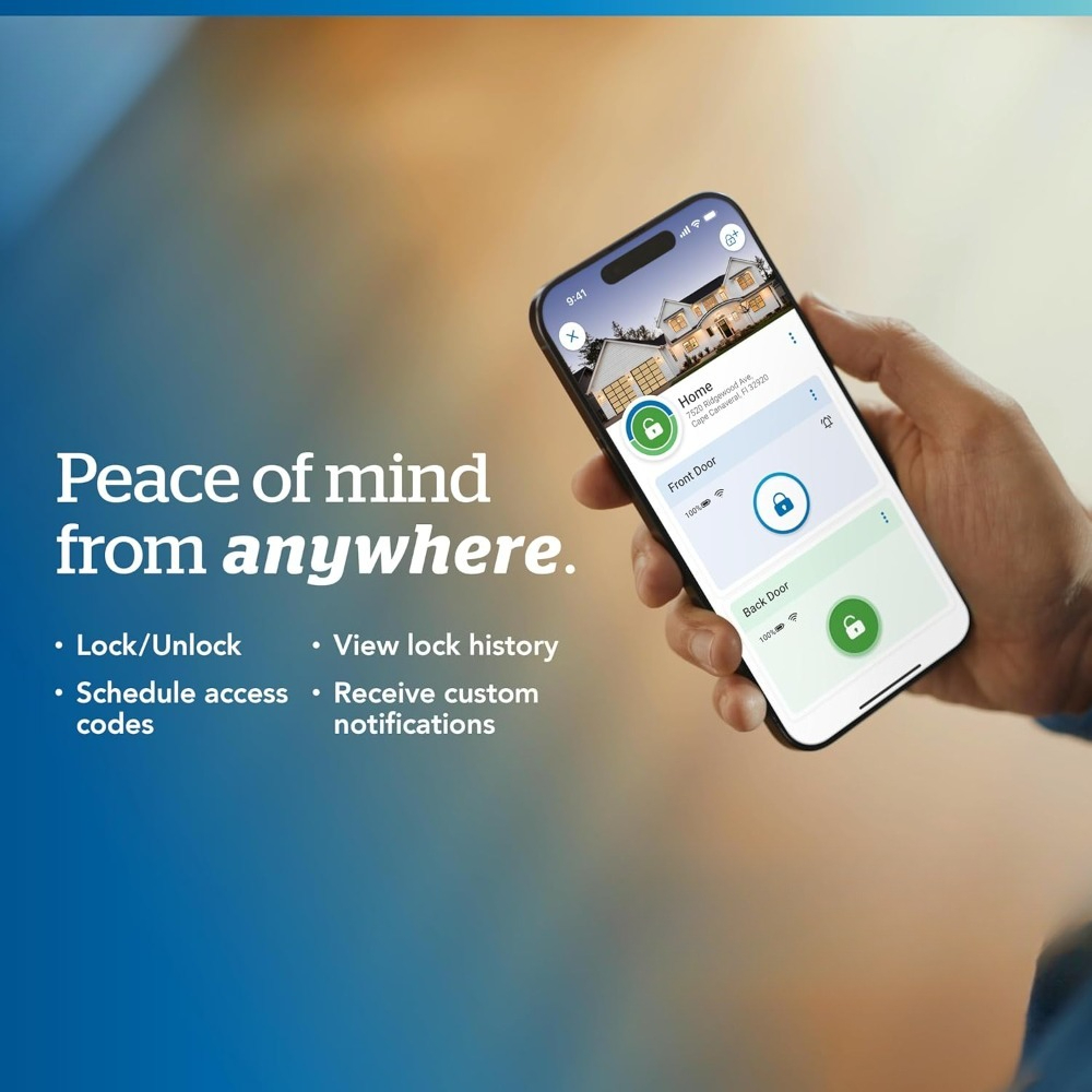 Airbnb Smart Home - Smart Wi-Fi Deadbolt Lock Touchscreen Keypad