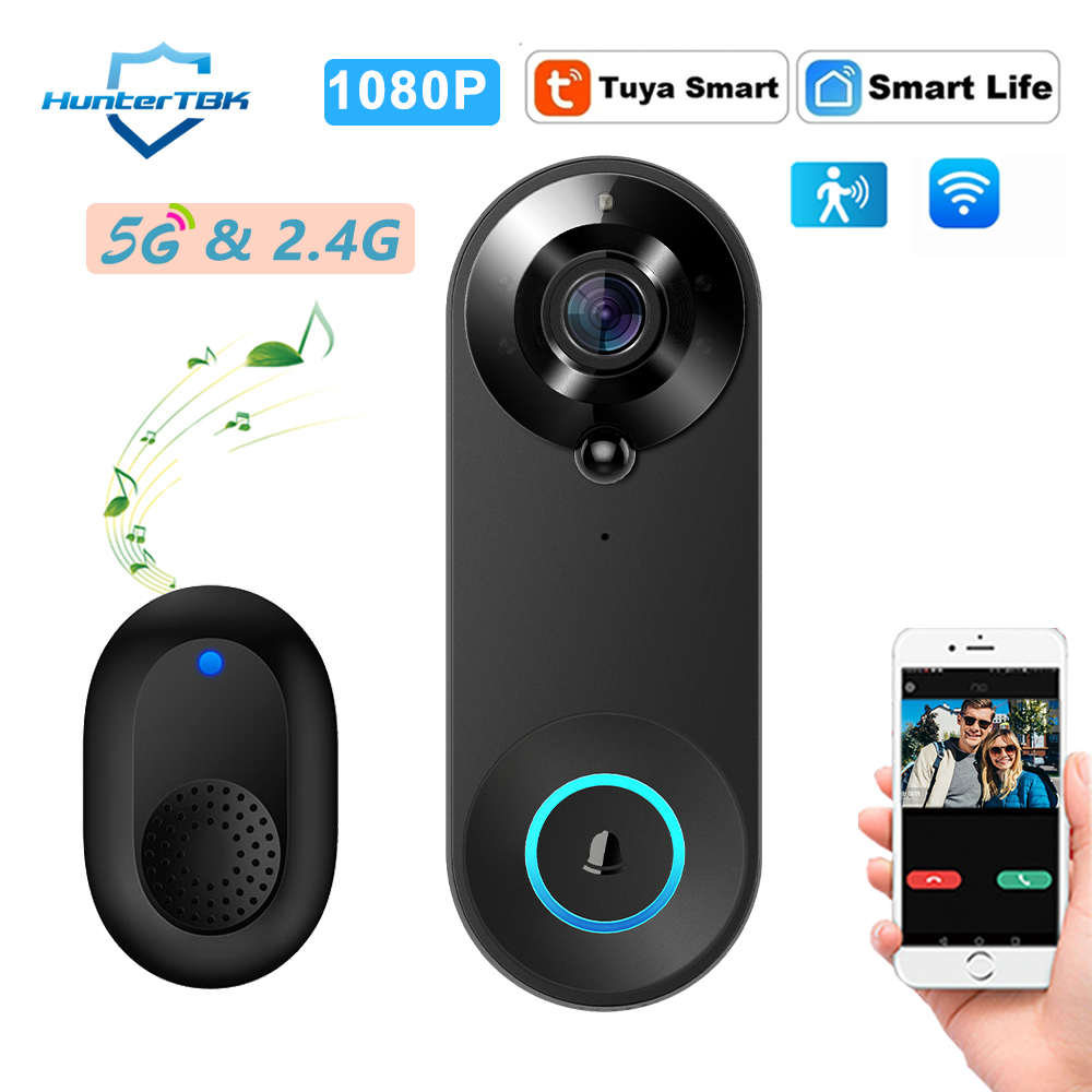 Smart Home Cctv - 5G 2.4G WiFi Video Doorbell 1080P