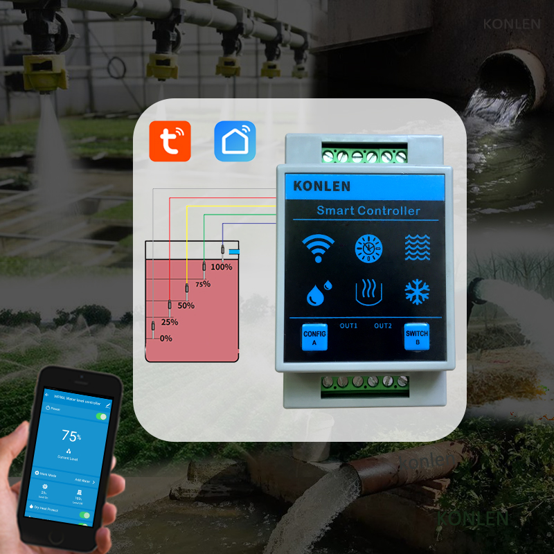 KONLEN Tuya Water Level Sensor - đánh giá và giá Wifi Water Leak Detector
