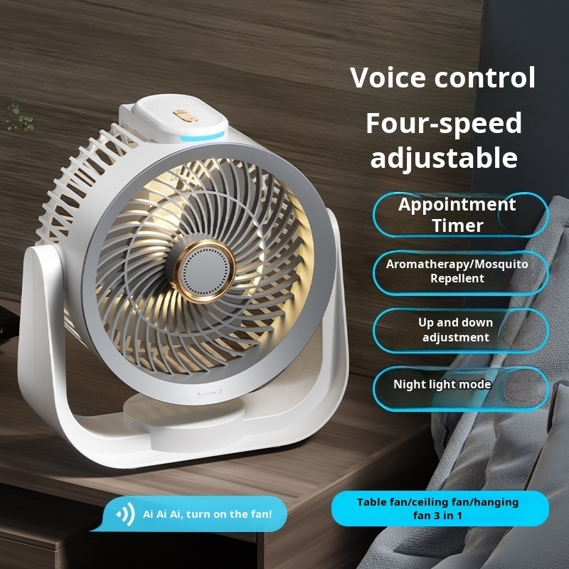 Smart Desk Fan Voice Activated - đánh giá và giá Smart Home Office