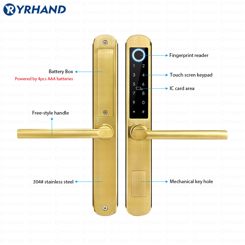 IP66 Gold Stainless steel Slid - đánh giá và giá Smart Home Technology