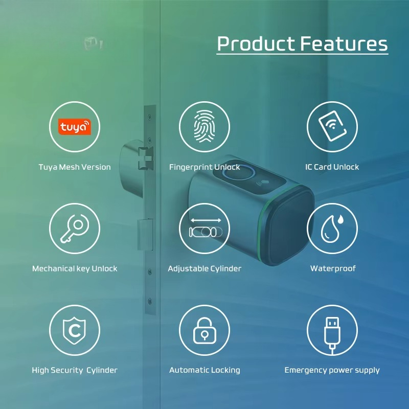 Tuya Wifi Smart Cylinder Door  - đánh giá và giá Airbnb Smart Home