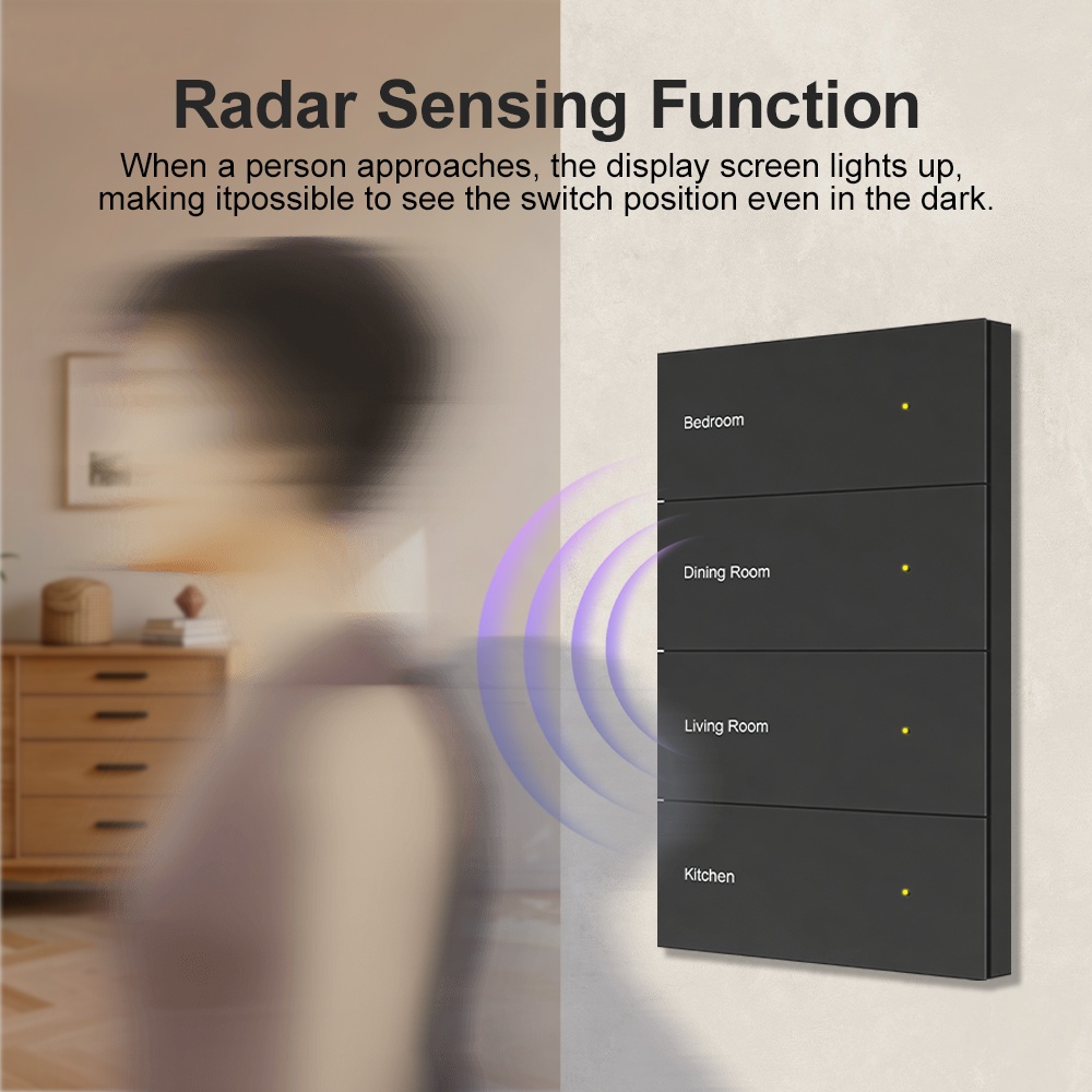 Manhot DIY Name Switch Zigbee  - đánh giá và giá Smart Home Lighting Control