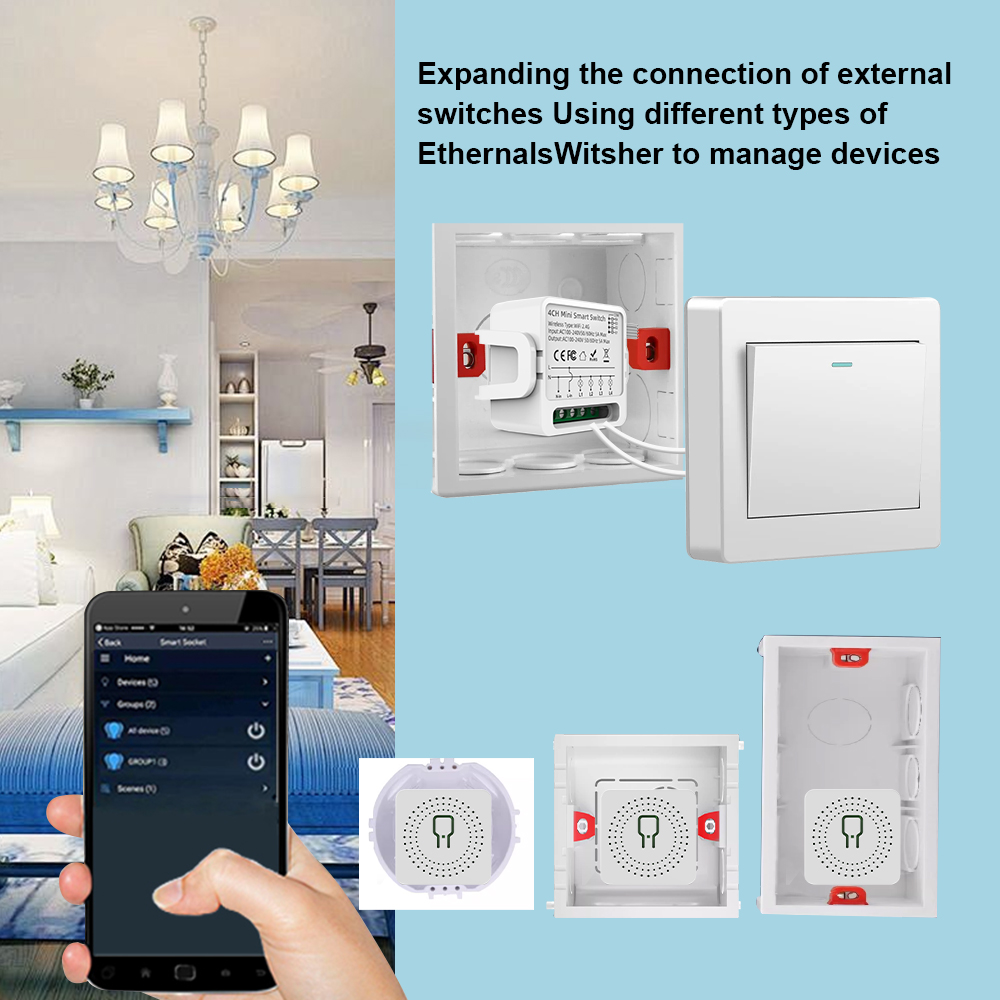 Tuya WiFi Smart Switch 1/2/3/4 - đánh giá và giá Smart Home Lighting Control