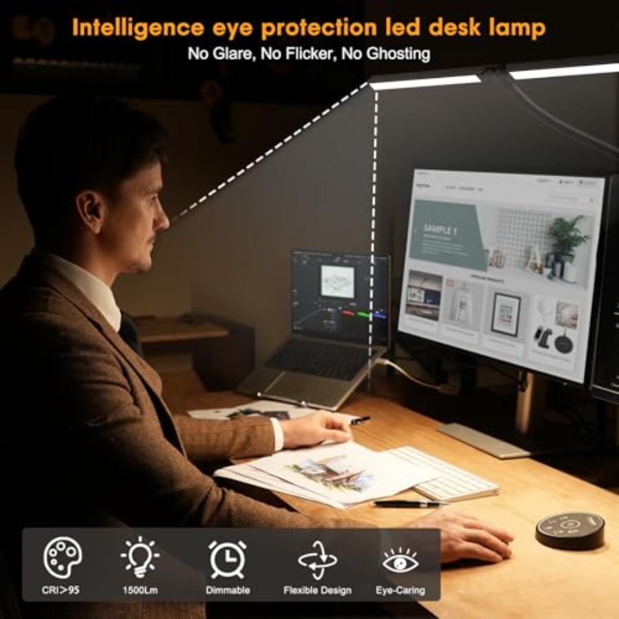 Led Desk Lamp for Office Home  - đánh giá và giá Smart Home Office