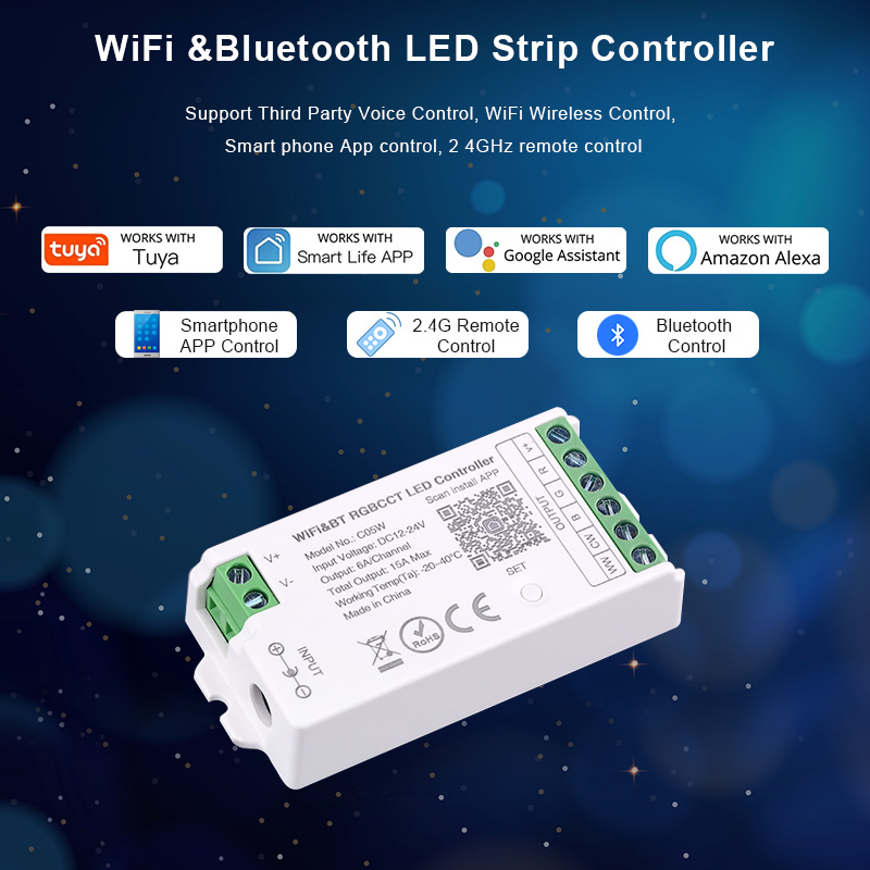DC12V-24V WiFi Điều Khiển Đèn  - đánh giá và giá Smart Home Llm