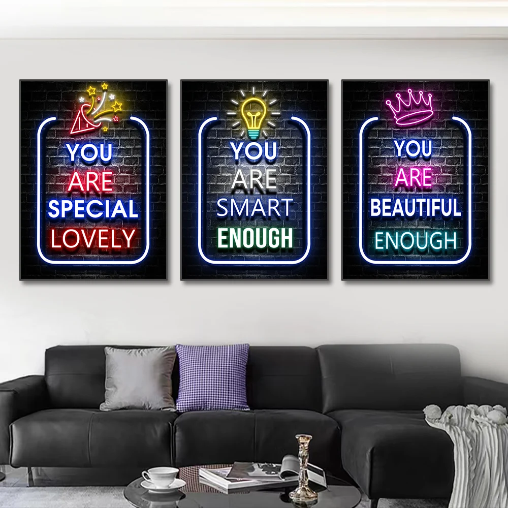 Neon Motivation Quotes Posters - đánh giá và giá Smart Home Quotes
