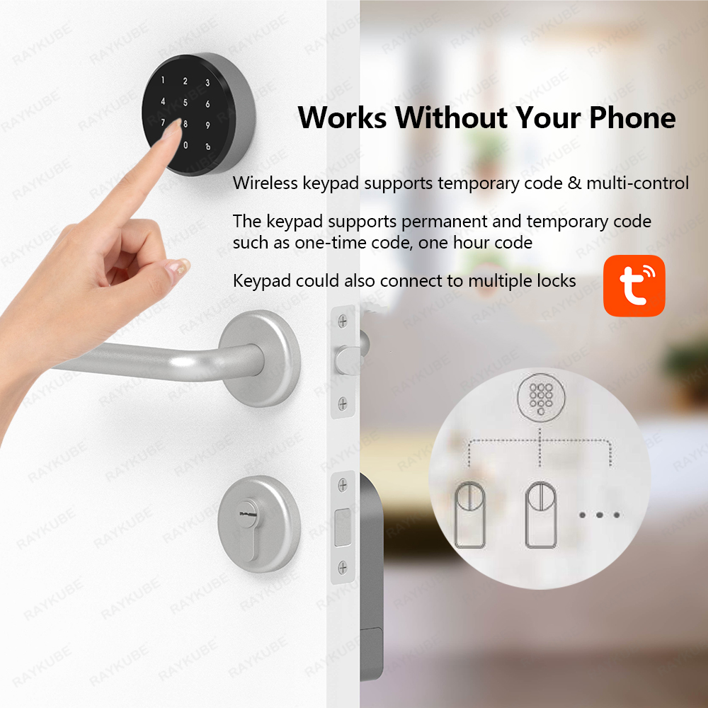 RAYKUBE A1 Pro Tuya BEL Smart  - đánh giá và giá Smart Home Lock