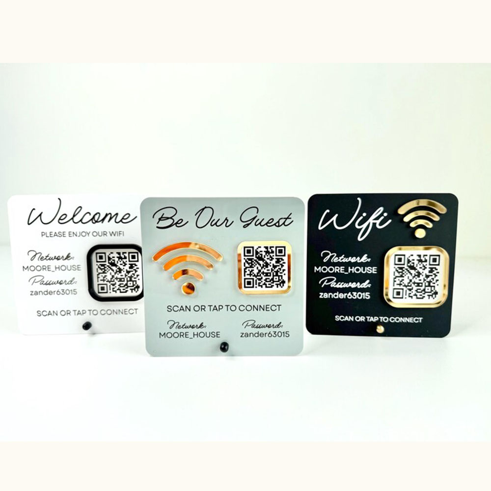 Customizable Acrylic WiFi Sign - đánh giá và giá Airbnb Smart Home