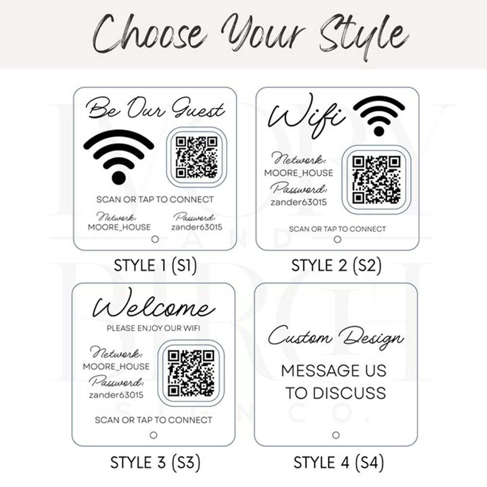 Customizable Acrylic WiFi Sign - đánh giá và giá Airbnb Smart Home