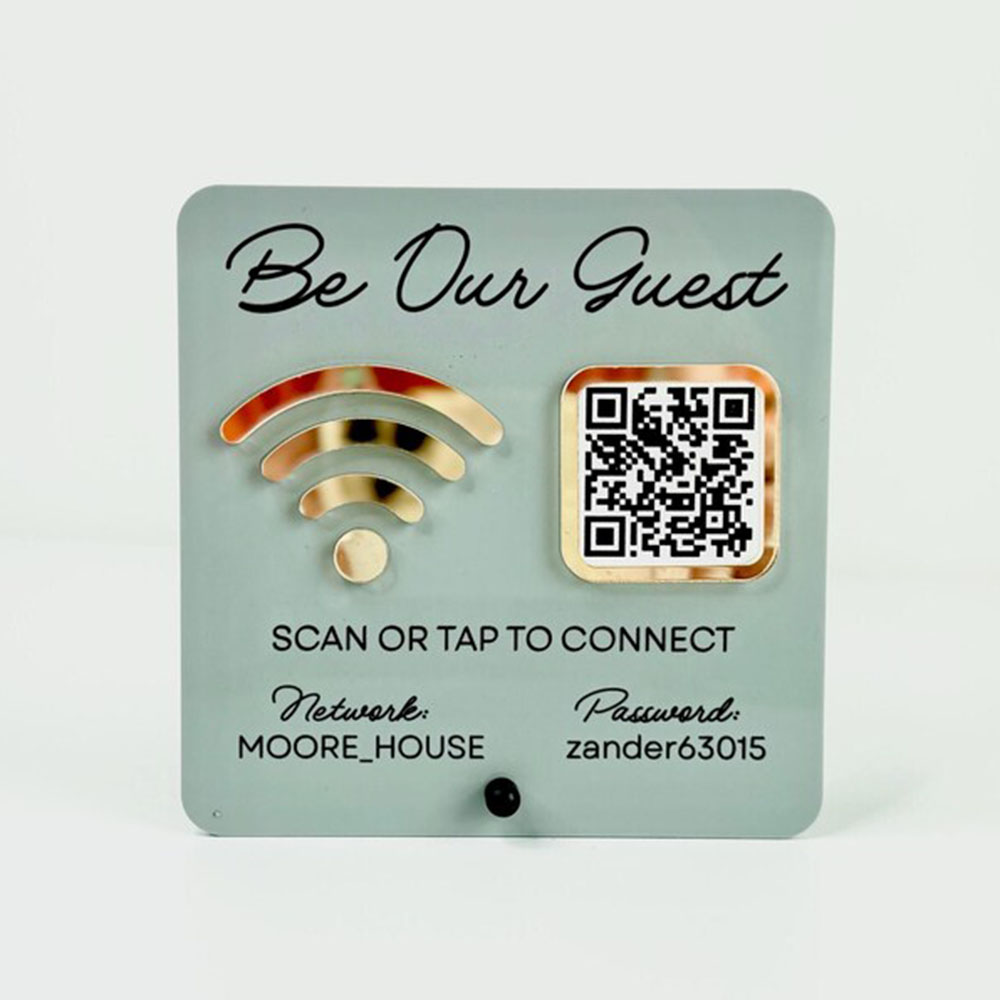 Customizable Acrylic WiFi Sign - đánh giá và giá Airbnb Smart Home