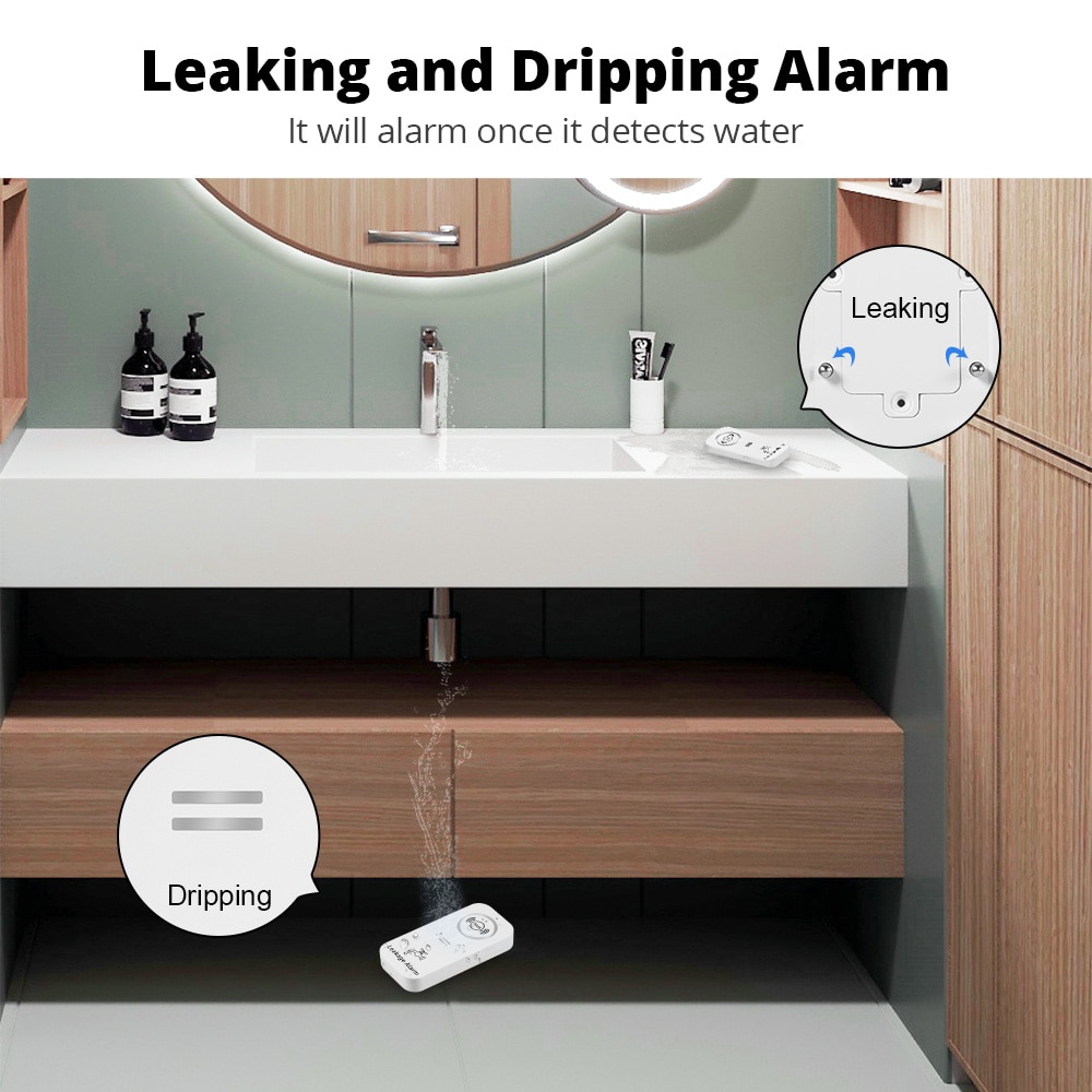 KERUI Wireless Water Sensor 90 - đánh giá và giá Wifi Water Leak Detector