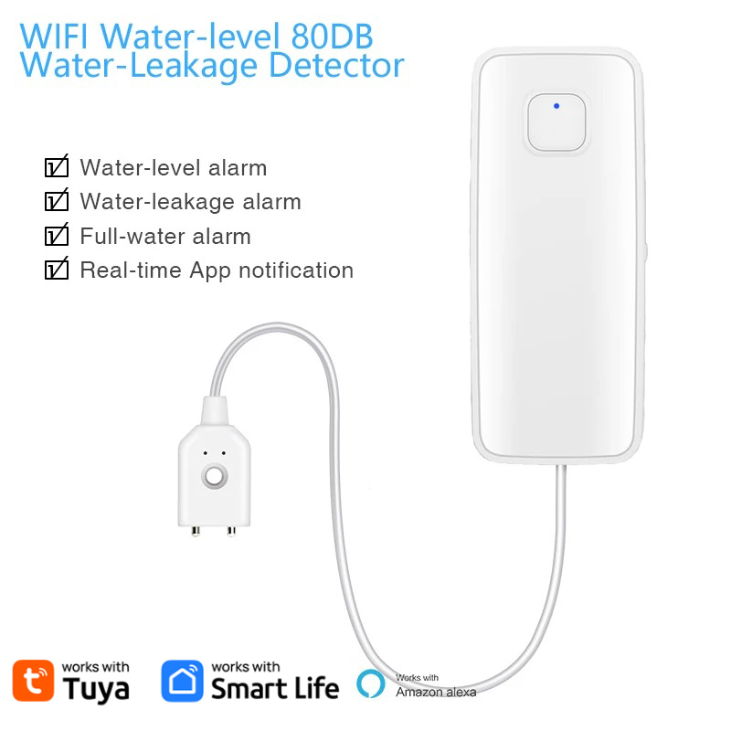 Tuya WiFi Smart Water Leak Sen - đánh giá và giá Wifi Water Leak Detector