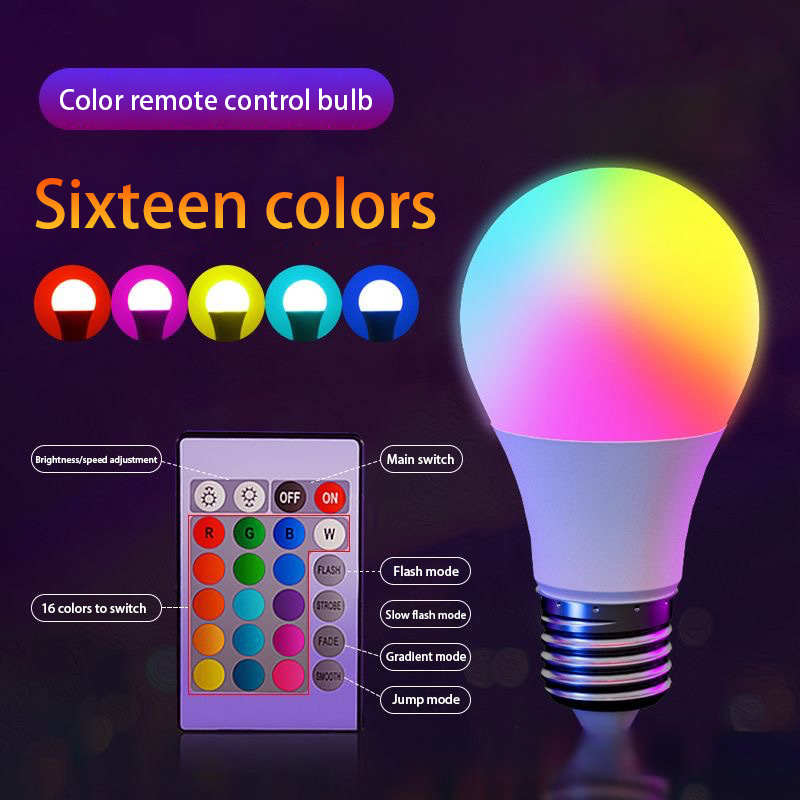 E27 220V 16 Colors RGB Bulb LE - đánh giá và giá Smart Bulb