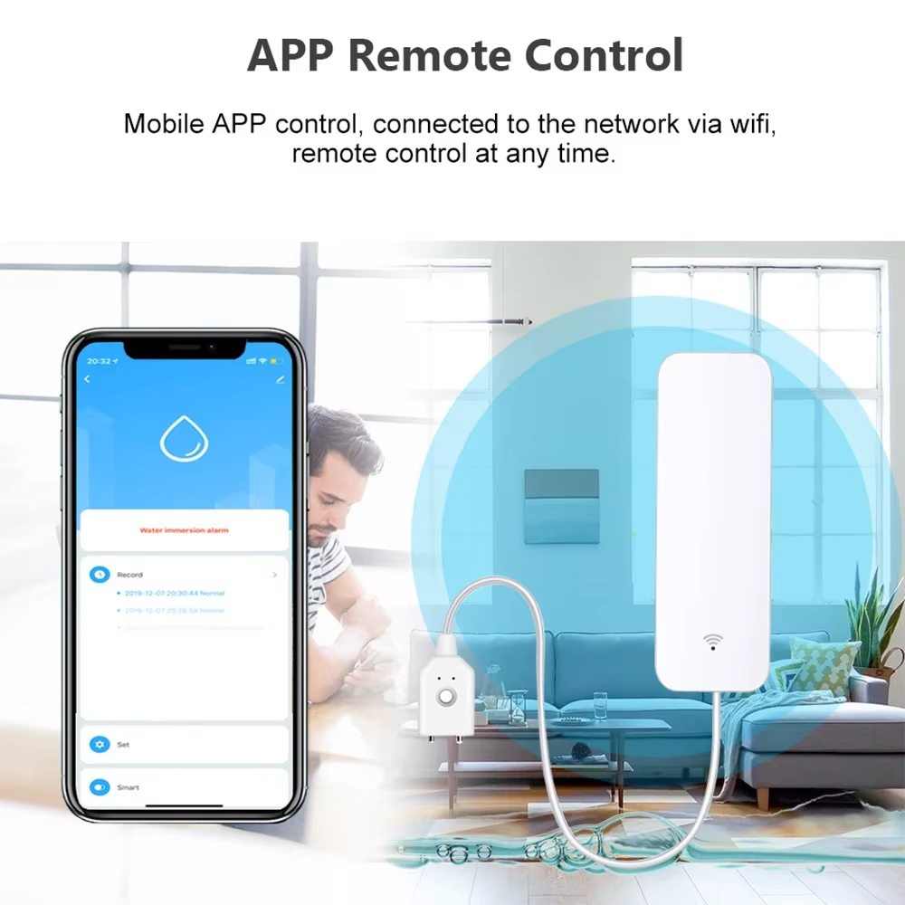 ZigBee WiFi Water Leak Sensor  - đánh giá và giá Wifi Water Leak Detector