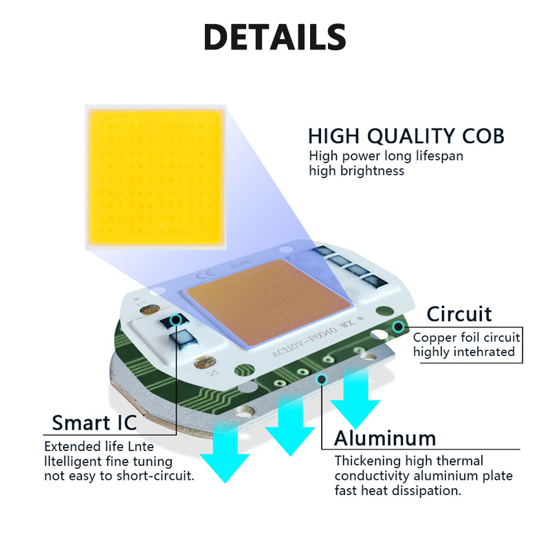 3000K 6000K LED COB Chip Light - đánh giá và giá Smart Bulb