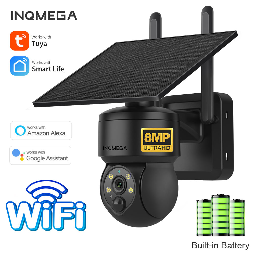 INQMEGA 8MP TUYA Solar Camera  - đánh giá và giá Smart Home Outdoor Camera
