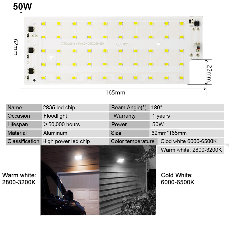 2 cái/lốc 50W hạt Đèn LED SMD  - đánh giá và giá Smart Bulb