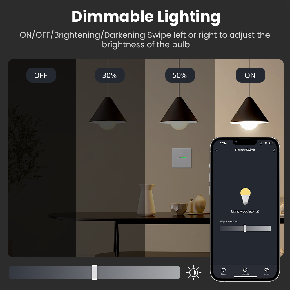 AVATTO WiFi 1/2 Gang Smart Dim - đánh giá và giá Smart Home Lighting Control