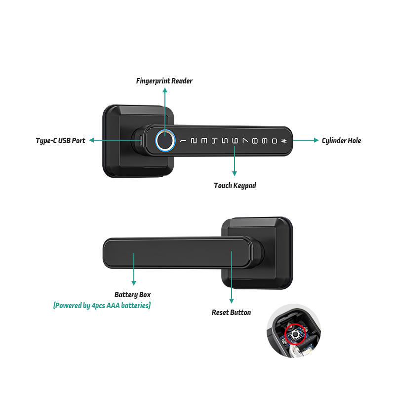 T3 Châu Âu Vân Tay Khóa Thông  - đánh giá và giá Smart Home Technology
