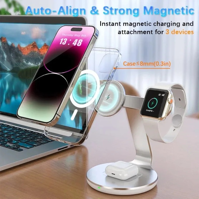 3 in 1 Wireless Charger Stand  - đánh giá và giá Smart Home Office