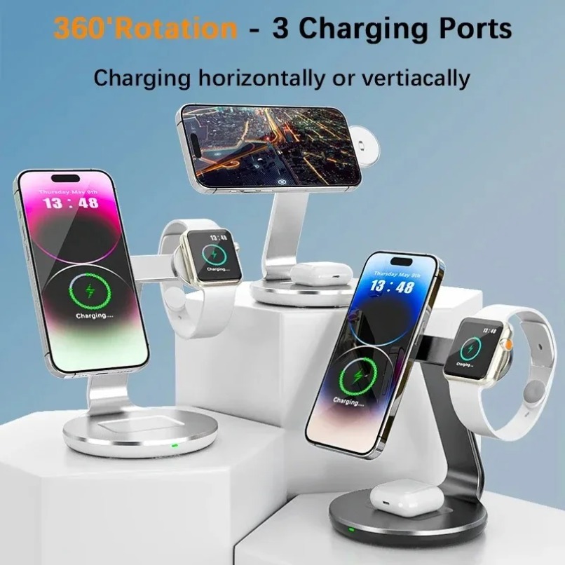 3 in 1 Wireless Charger Stand  - đánh giá và giá Smart Home Office