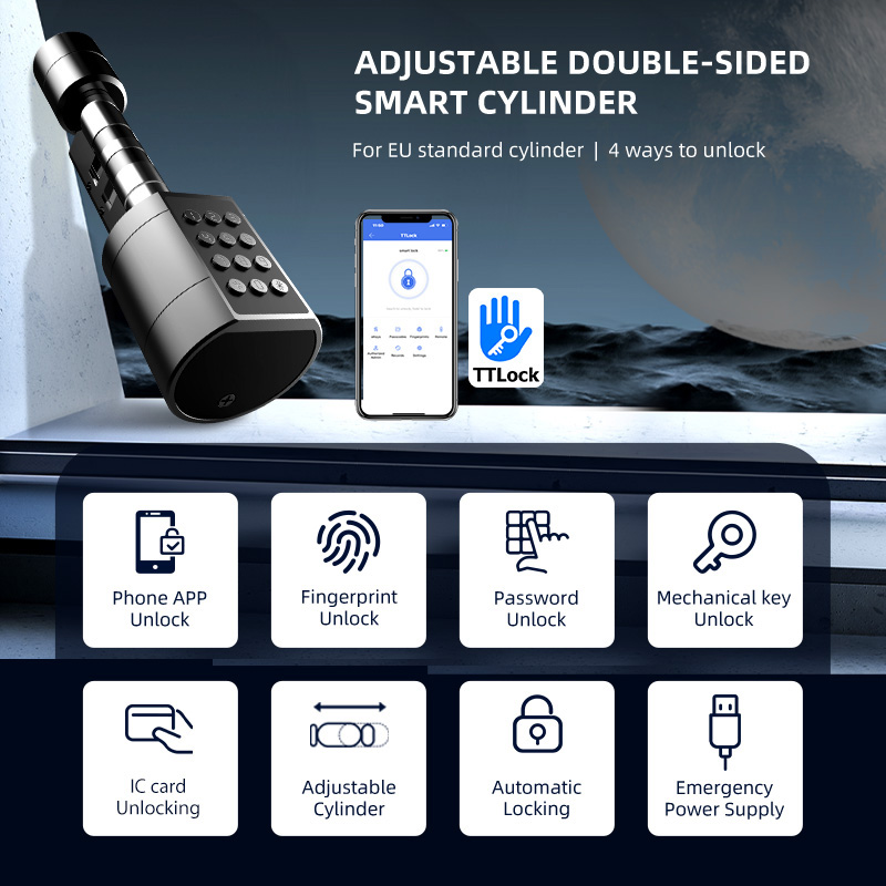 Smart Euro Cylindrical Door Lo - đánh giá và giá Smart Home Lock