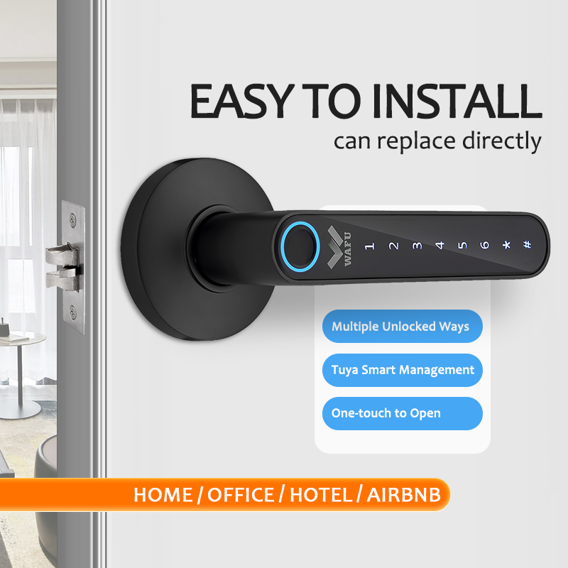 WAFU 016 Fingerprint Smart Doo - đánh giá và giá Airbnb Smart Home