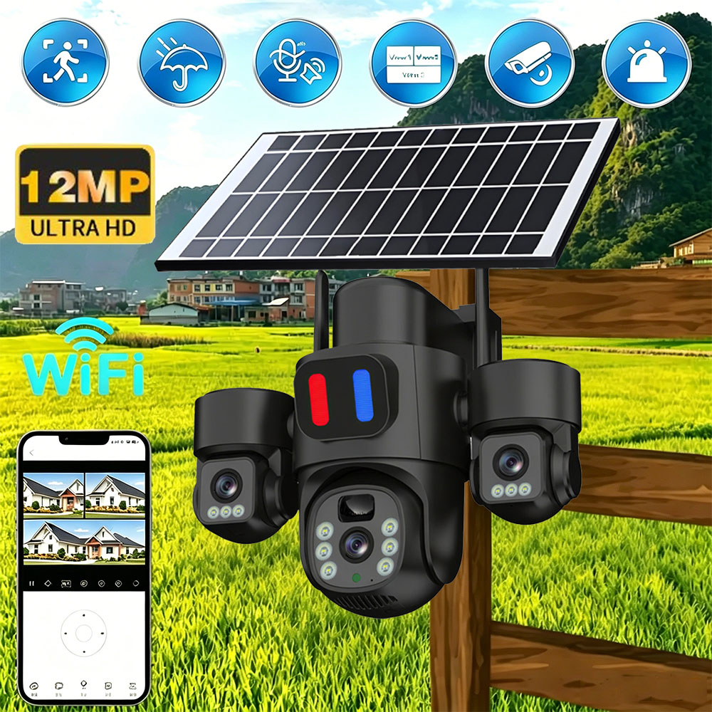 Solar WiFi PTZ Camera Outdoor  - đánh giá và giá Smart Home Outdoor Camera