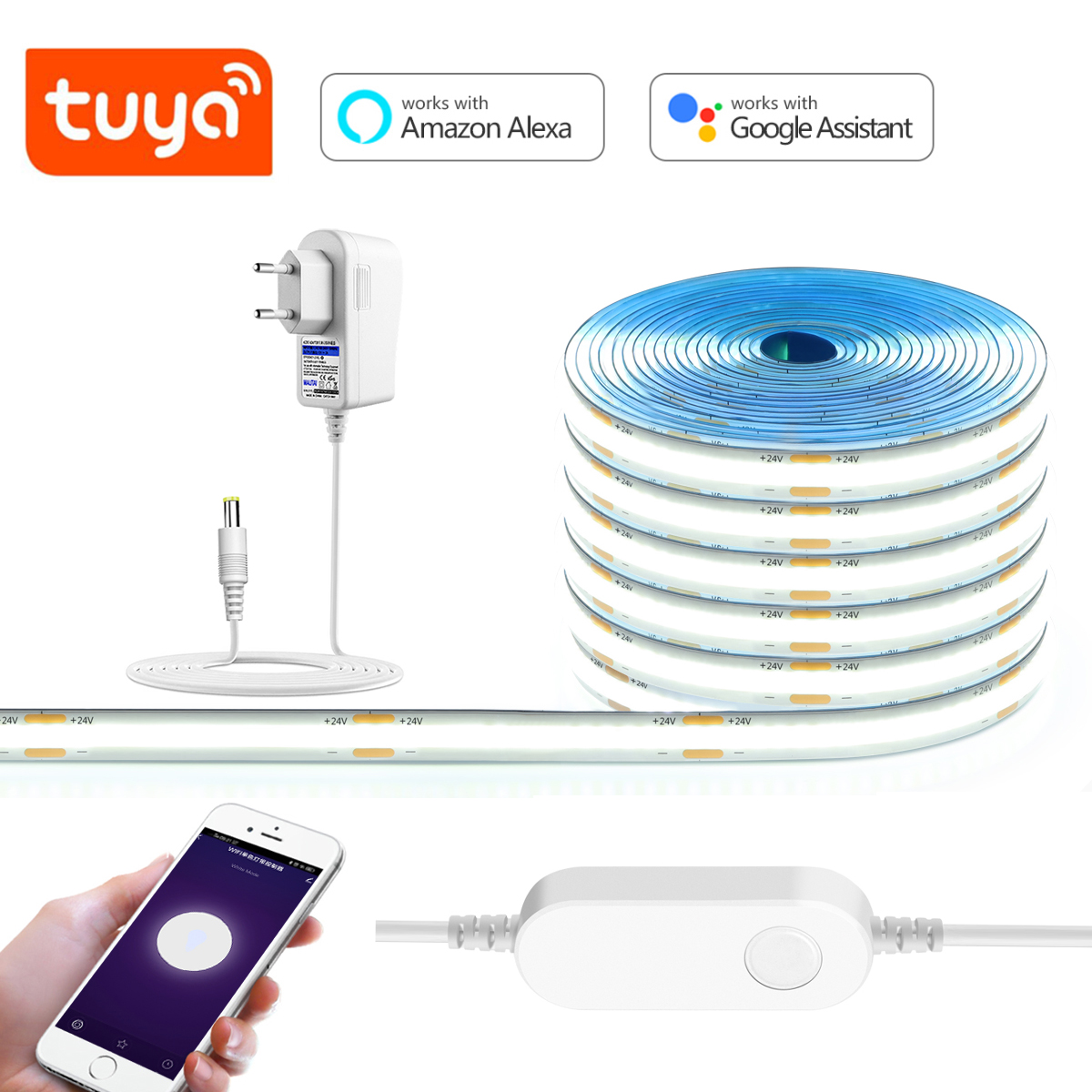 3M 5M 10M 24V COB LED Strip Li - đánh giá và giá Smart Home Llm