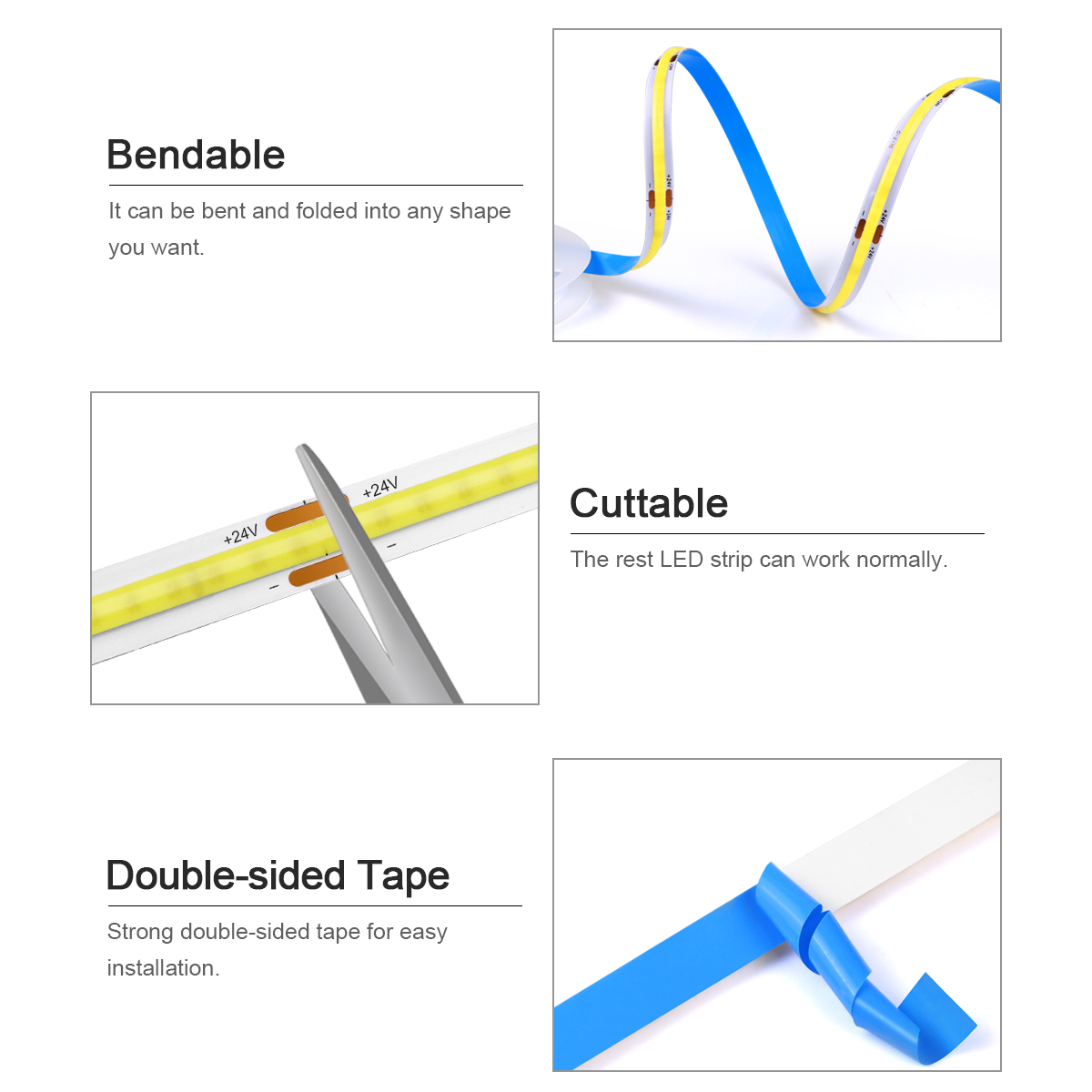 3M 5M 10M 24V COB LED Strip Li - đánh giá và giá Smart Home Llm