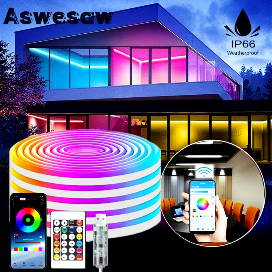5m USB Smart Control RGB Neon  - đánh giá và giá Smart Home Llm