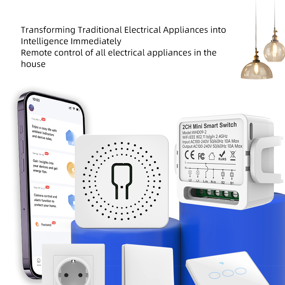 2 Way Tuya Smart Switch 2Gang  - đánh giá và giá Smart Home Lighting Control