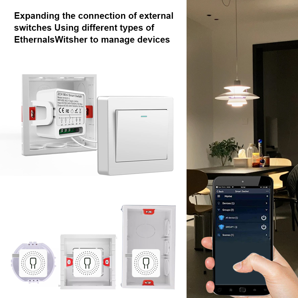 2 Way Tuya Smart Switch 2Gang  - đánh giá và giá Smart Home Lighting Control