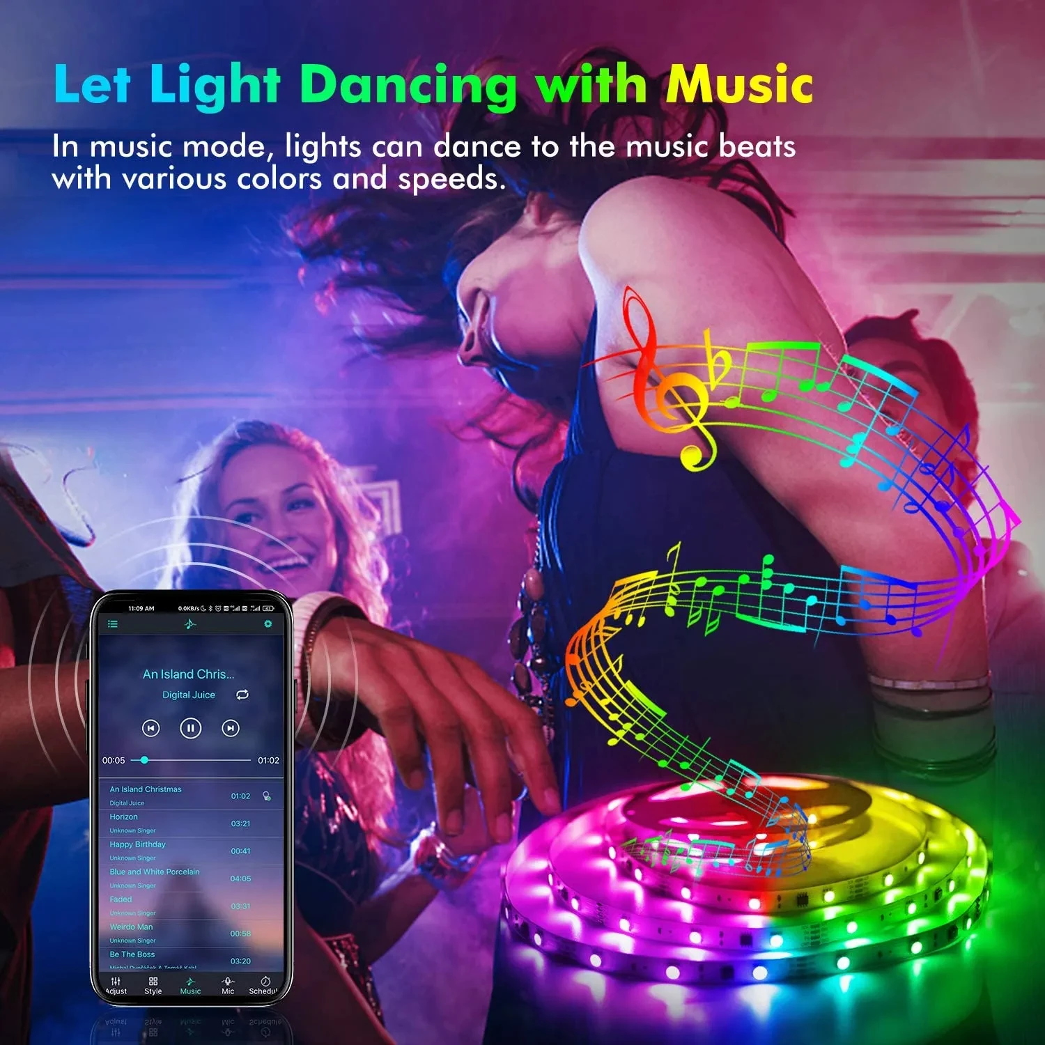 5V 5050 LED Strip Lights Room  - đánh giá và giá Smart Home Llm