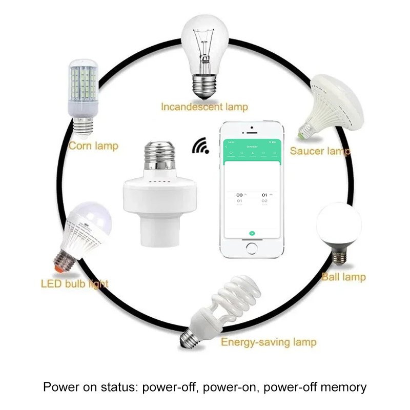 Tuya Smart E27 Socket Switch A - đánh giá và giá Smart Bulb
